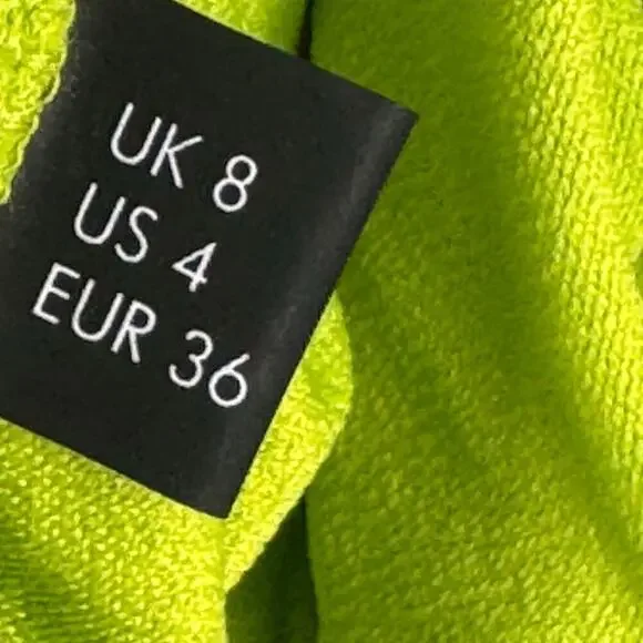 SOLACE London Women's Adler Midi Dress in Chartreuse Size 4 NWT